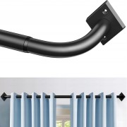 Karnisz Drążek czarny matowy rozsuwany 85-321 cm średnica 25 mm metalowy