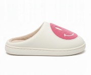 Kapcie Damskie Domowe Smile Z Uśmiechem Białe Ciapy Emotikon Papcie 46/47