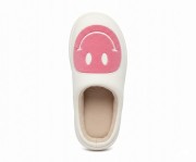 Kapcie Damskie Domowe Smile Z Uśmiechem Białe Ciapy Emotikon Papcie 46/47