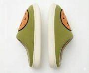 Kapcie Damskie Domowe Smile Z Uśmiechem Zielone Ciapy Emotikon Papcie 42/43