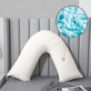 AS AWESLING poduszka litera V do spania ból szyi ramion FIOLET