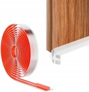 6m LISTWA TAŚMA USZCZELNIAJĄCA SILIKONOWA SAMOPRZYLEPNA DRZWI OKNA kształ T