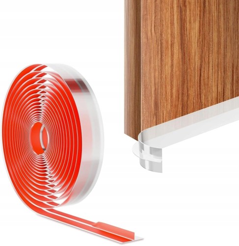 6m LISTWA TAŚMA USZCZELNIAJĄCA SILIKONOWA SAMOPRZYLEPNA DRZWI OKNA kształ T