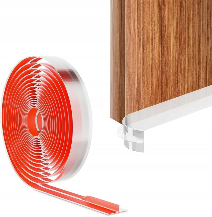 6m LISTWA TAŚMA USZCZELNIAJĄCA SILIKONOWA SAMOPRZYLEPNA DRZWI OKNA kształ T