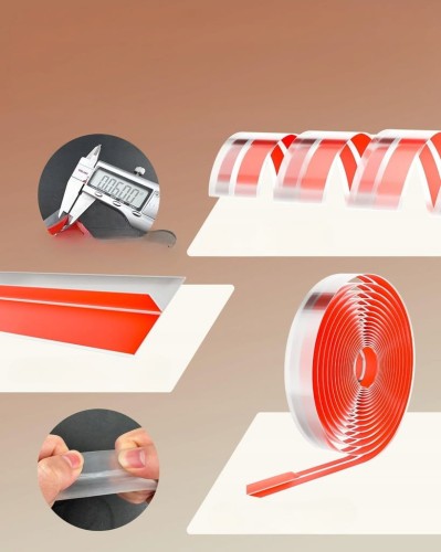 6m LISTWA TAŚMA USZCZELNIAJĄCA SILIKONOWA SAMOPRZYLEPNA DRZWI OKNA kształ T