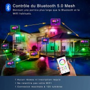 REFLEKTOR LED RGB ZMIANA KOLORU NA ZEWNĄTRZ BLUETOOTH
