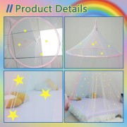 MOSKITIERA NAD ŁÓŻKO BALDACHIM SIATKA OWADY KOMARY MUCHY TĘCZA 56x250x1020