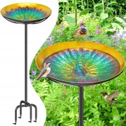 Ogrodowe POIDEŁKO KARMNIK dla ptaków do wbicia max. 99cm poidło na ziarno