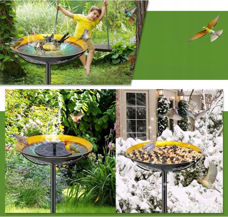 Ogrodowe POIDEŁKO KARMNIK dla ptaków do wbicia max. 99cm poidło na ziarno