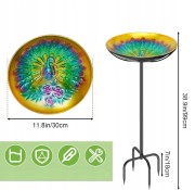 Ogrodowe POIDEŁKO KARMNIK dla ptaków do wbicia max. 99cm poidło na ziarno