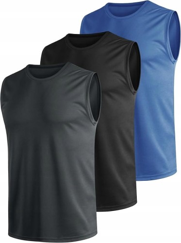 koszulka Tank Top Szybkoschnący Oddychający Zestaw 3 szt Na Siłownię 4XL