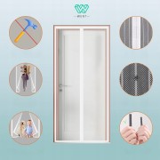 MOSKITIERA NA DRZWI, MAGNES ZASŁONA KURTYNA 120x210cm biała