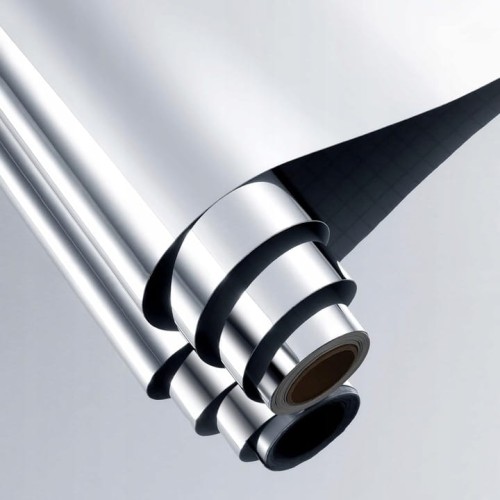 SAMOPRZYLEPNE FOLIA LUSTRZANA LUSTRO PEŁNEJ DŁUGOŚCI WODOODPORNY 700X30CM