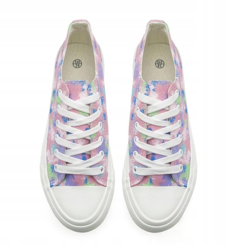 Trampki tenisówki klasyczne na platformie Canvas sportowe wygodne różowe 38