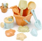 Zabawki do piasku zestaw pastelowy dla dzieci na plażę do piaskownicy