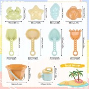 Zabawki do piasku zestaw pastelowy dla dzieci na plażę do piaskownicy