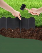 Zestaw obrzeże trawnikowe KOTWY 13,5 x 16 cm / 60szt do ogrodu