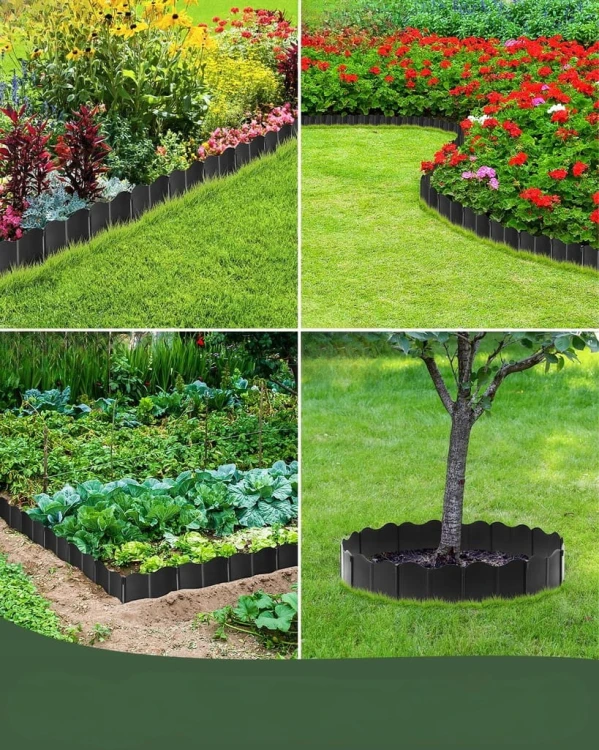 Zestaw obrzeże trawnikowe KOTWY 13,5 x 16 cm / 60szt do ogrodu