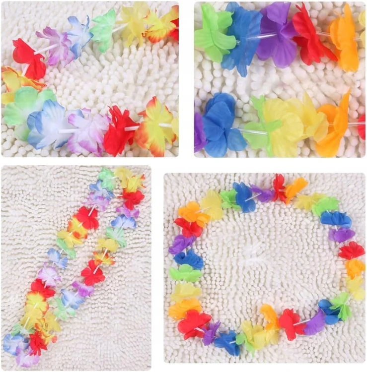 Naszyjnik HAWAJSKI kwiaty ALOHA HAWAI party hibiskus panieński party