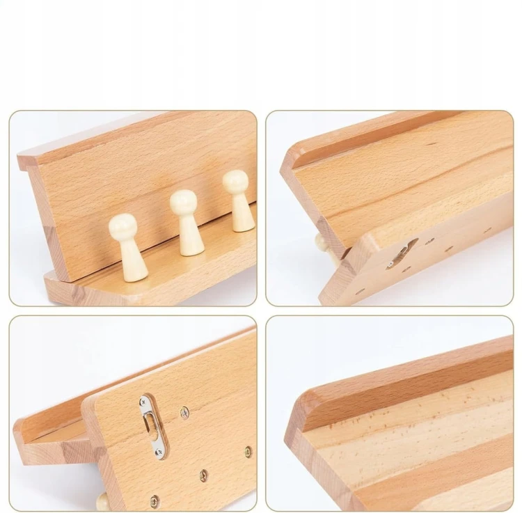 Wieszak Półka Wisząca Organizer Na Klucze Do Przedpokoju lite drewno