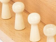 Wieszak Półka Wisząca Organizer Na Klucze Do Przedpokoju lite drewno