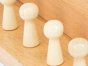 Wieszak Półka Wisząca Organizer Na Klucze Do Przedpokoju lite drewno