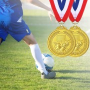 12x Medal Dziecięcy Metal Medale do piłki sportu dla ZWYCIĘZCY złote GOLD
