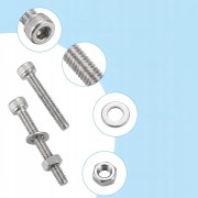 ZESTAW ŚRUB IMBUSOWYCH M2 ŚRUBY ŚRUBKI IMBUSOWE NAKŁADKI ZESTAW 660 szt.