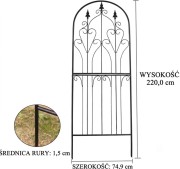 Krata kratownica podpora podpórka pergola ogrodowa metalowa dekoracyjna 220
