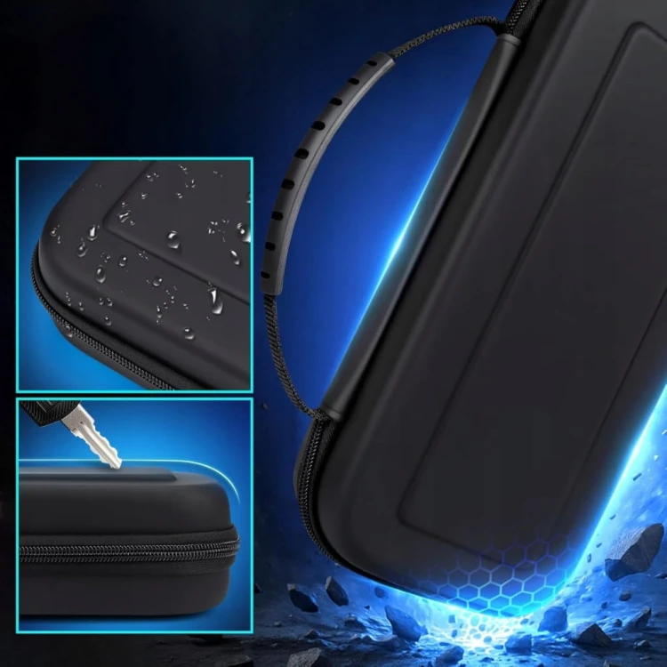 Etui CASE Pokrowiec Futerał do konsoli NINTENDO SWITCH 2 Usztywniane Czarne