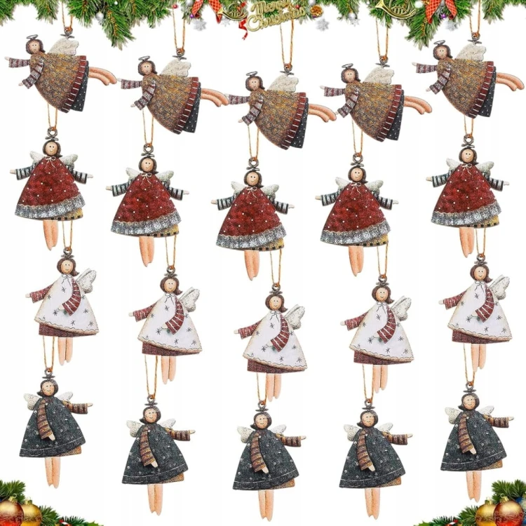 Zawieszki świąteczne bożonarodzeniowe na choinkę 20 szt ozdoby święta
