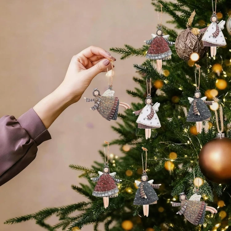 Zawieszki świąteczne bożonarodzeniowe na choinkę 20 szt ozdoby święta