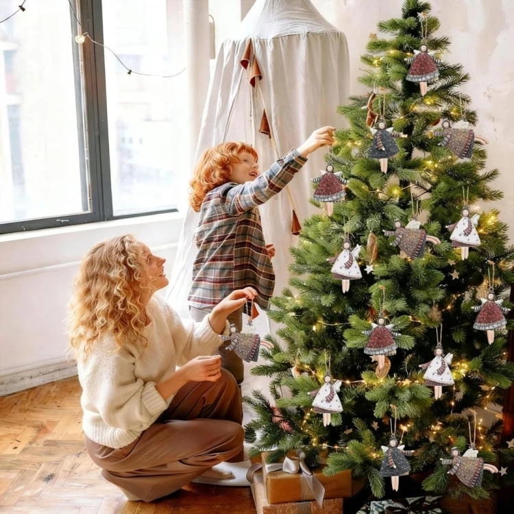 Zawieszki świąteczne bożonarodzeniowe na choinkę 20 szt ozdoby święta