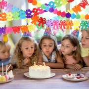 Girlanda papierowa wiosna urodzinowa kolorowa 7 styli każda 300cm
