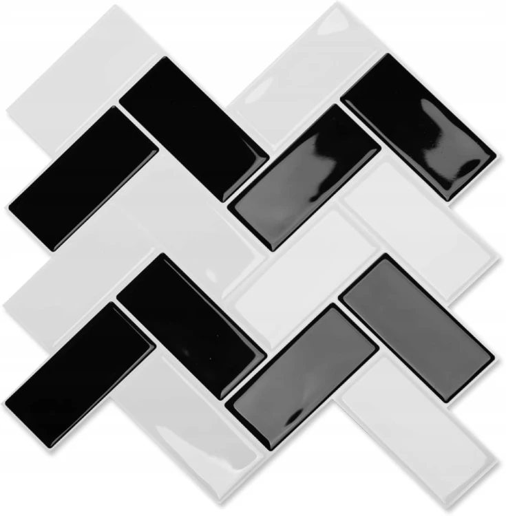 Samoprzylepne płytki ścienne 3D naklejki na płytki w jodełkę