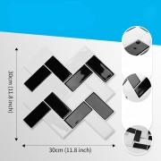 Samoprzylepne płytki ścienne 3D naklejki na płytki w jodełkę