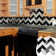 Samoprzylepne płytki ścienne 3D naklejki na płytki w jodełkę