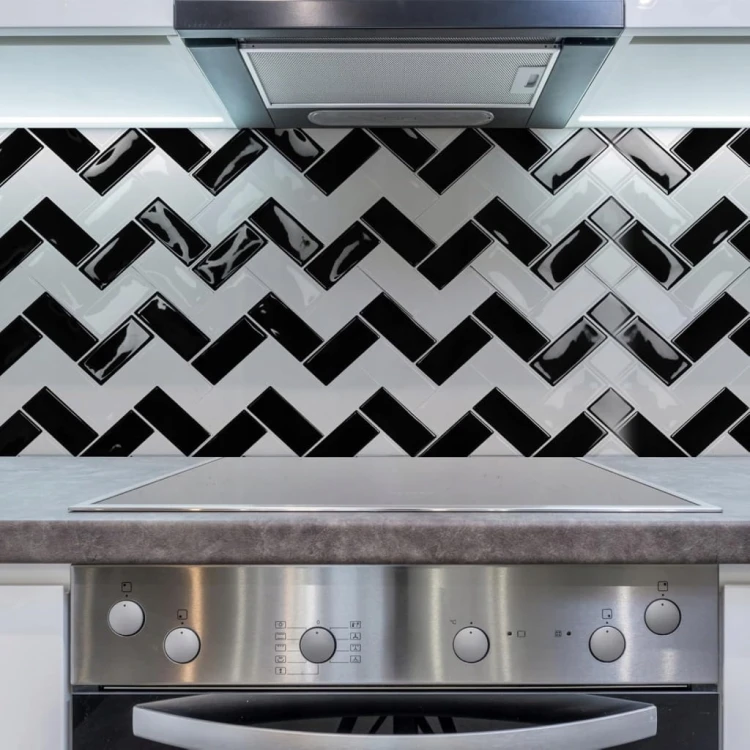 Samoprzylepne płytki ścienne 3D naklejki na płytki w jodełkę