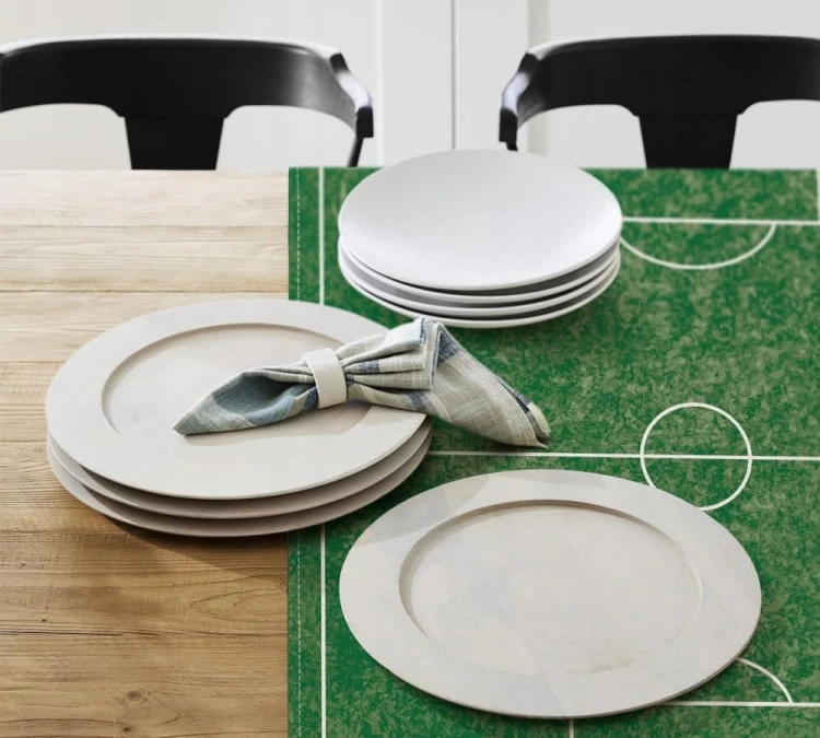 Obrus na stół piłka nożna sportowy boisko 100x100cm