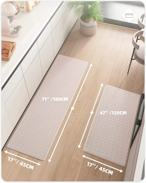 2 x MATA KUCHENNA MATA PODŁOGOWA DYWAN WODOODPORNY 44x120 + 44x180 cm
