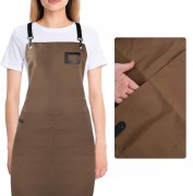 Fartuch barmański kelnerski szefa kuchni krzyżowane szelki regulowany