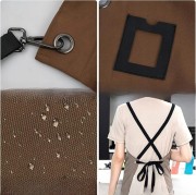 Fartuch barmański kelnerski szefa kuchni krzyżowane szelki regulowany