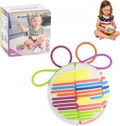 Piłka sensoryczna zabawka Montessori silikonowe struny kolorowe