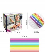 Piłka sensoryczna zabawka Montessori silikonowe struny kolorowe