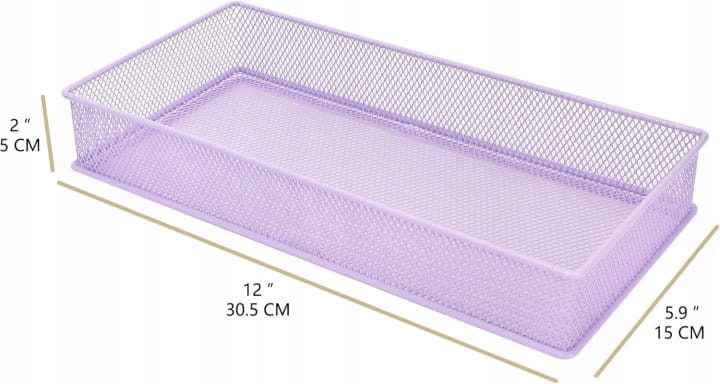 Organizer na biurko szuflady kosmetyki metalowy komplet 2 szt.