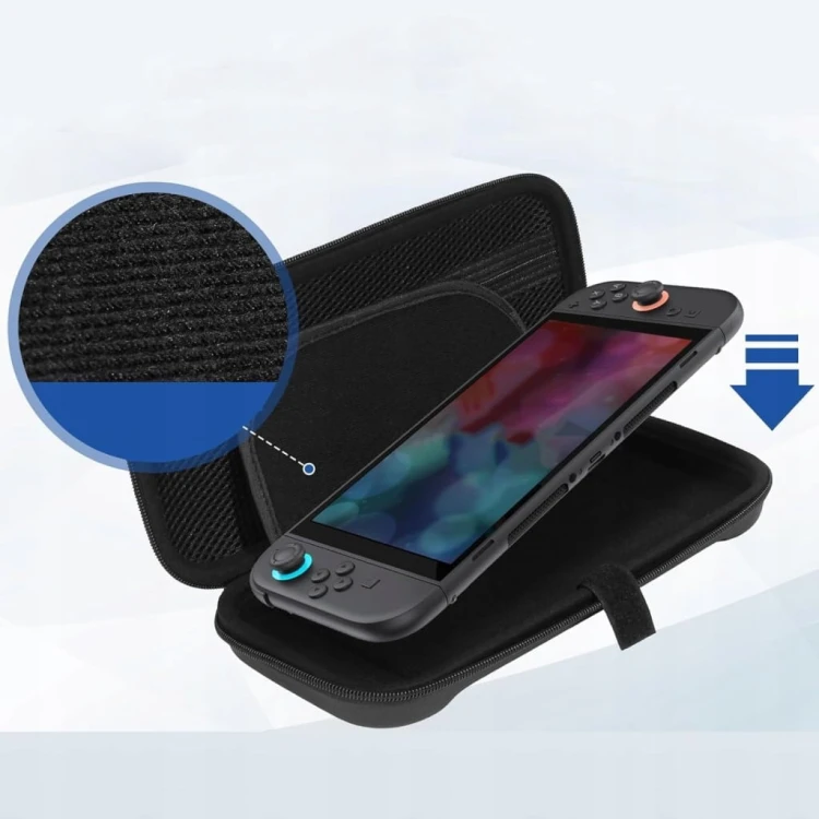 Etui CASE Pokrowiec Futerał do konsoli NINTENDO SWITCH 2 Wzmocnione Czarne