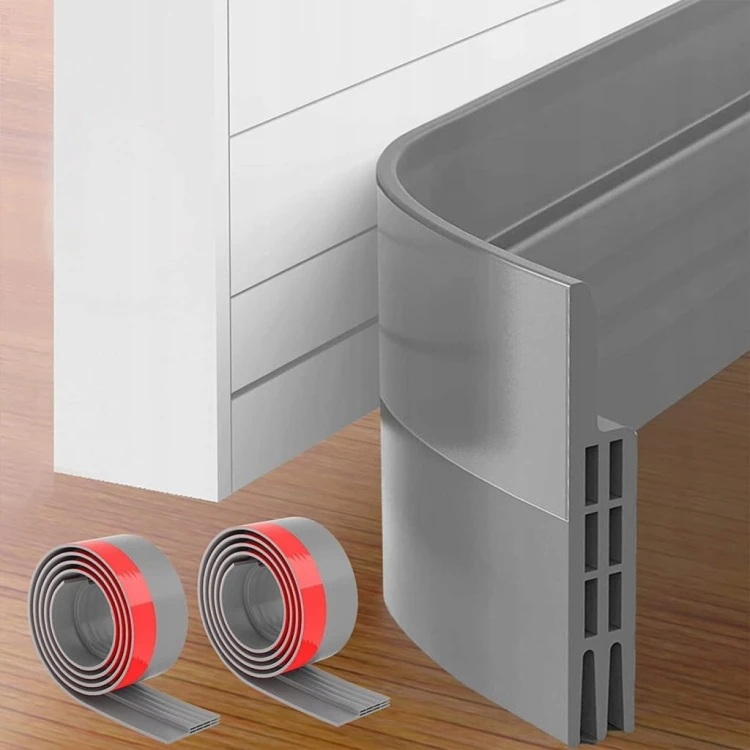 LISTWA TAŚMA USZCZELNIAJĄCA SILIKONOWA SAMOPRZYLEPNA DRZWI OKNA SZARA 2x