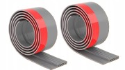 LISTWA TAŚMA USZCZELNIAJĄCA SILIKONOWA SAMOPRZYLEPNA DRZWI OKNA SZARA 2x