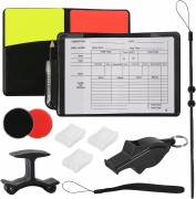 ZESTAW SĘDZIOWSKI PIŁKARSKI DLA SĘDZIEGO GWIZDEK CZERWONA ŻÓŁTA KARTKA