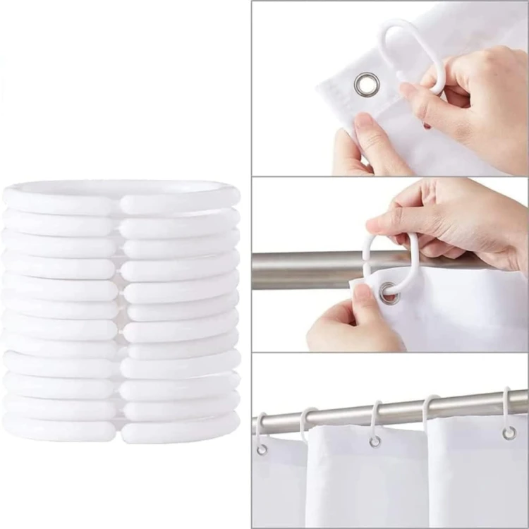 ZASŁONA PRYSZNICOWA TEKSTYLNA Wesołych Świąt z haczykami 180x180 cm święta